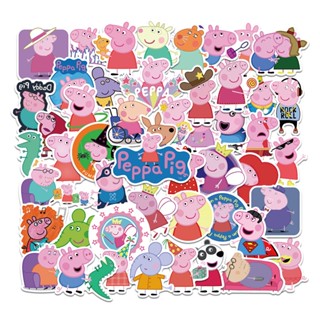 พร้อมส่ง ในไทย!!เปปป้าพิก Peppa Pig  คานาเฮ sticker  สติกเกอร์ 50แผ่น