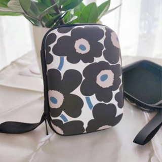 MRMK  กล่องใส่ PWB , HDD , หูฟัง , เอนกประสงค์, Size L ลาย MARIMEKKO BLACK   งานดี evaกันกระแทก ขนาด13.5x9.5x3.5cm   798