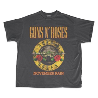 เสื้อยืด โอเวอร์ไซซ์ พิมพ์ลาย Guns And Roses November Rain Guns And Roses