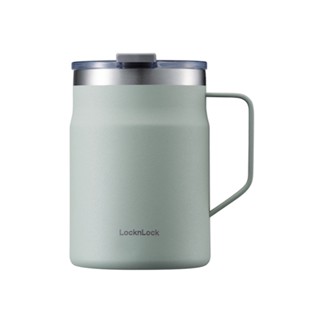 FREEHOME กระติกสูญญากาศ LOCKNLOCK METRO MUG 475 มล. สีมินท์ แก้วเก็บความเย็น แก้วเก็บความร้อน