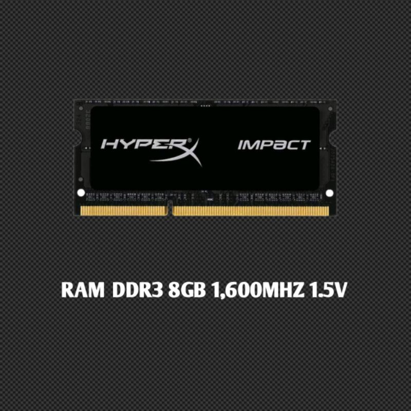 แรมโน๊ตบุ๊ค RAM DDR3 8 GB 1,600 MHz 1.5 v
