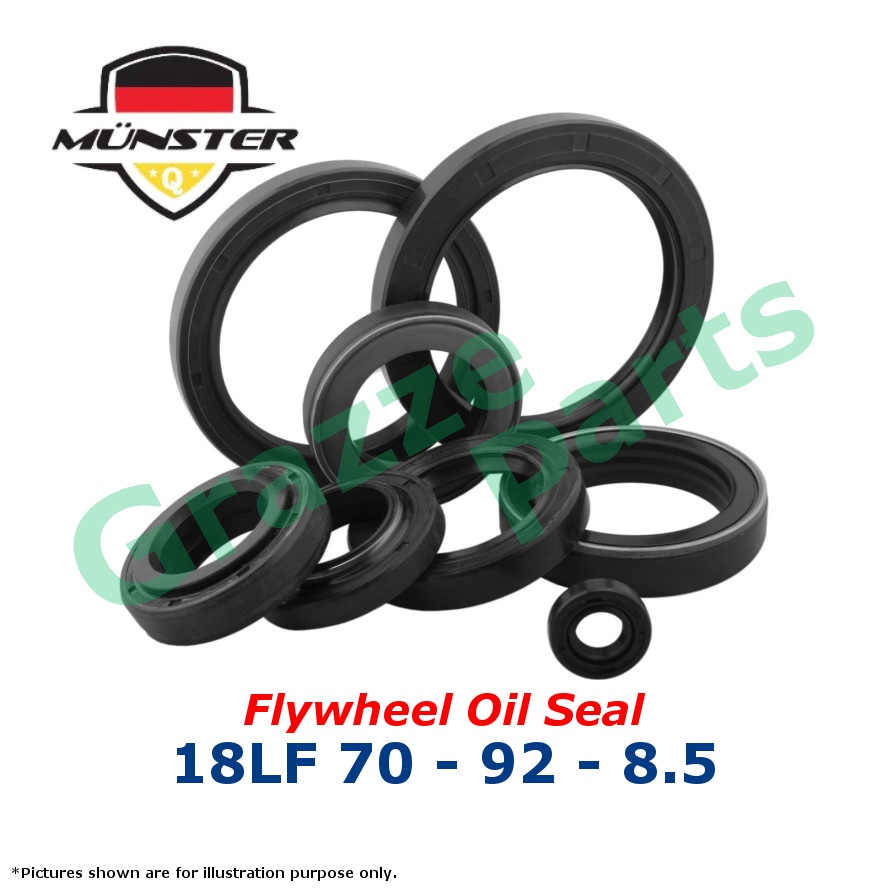 Münster FKM Flywheel เพลาข้อเหวี่ยงซีลน้ํามัน Corolla AE80 AE92 AE101 AE111 KE70 Liteace KM36 Unser 