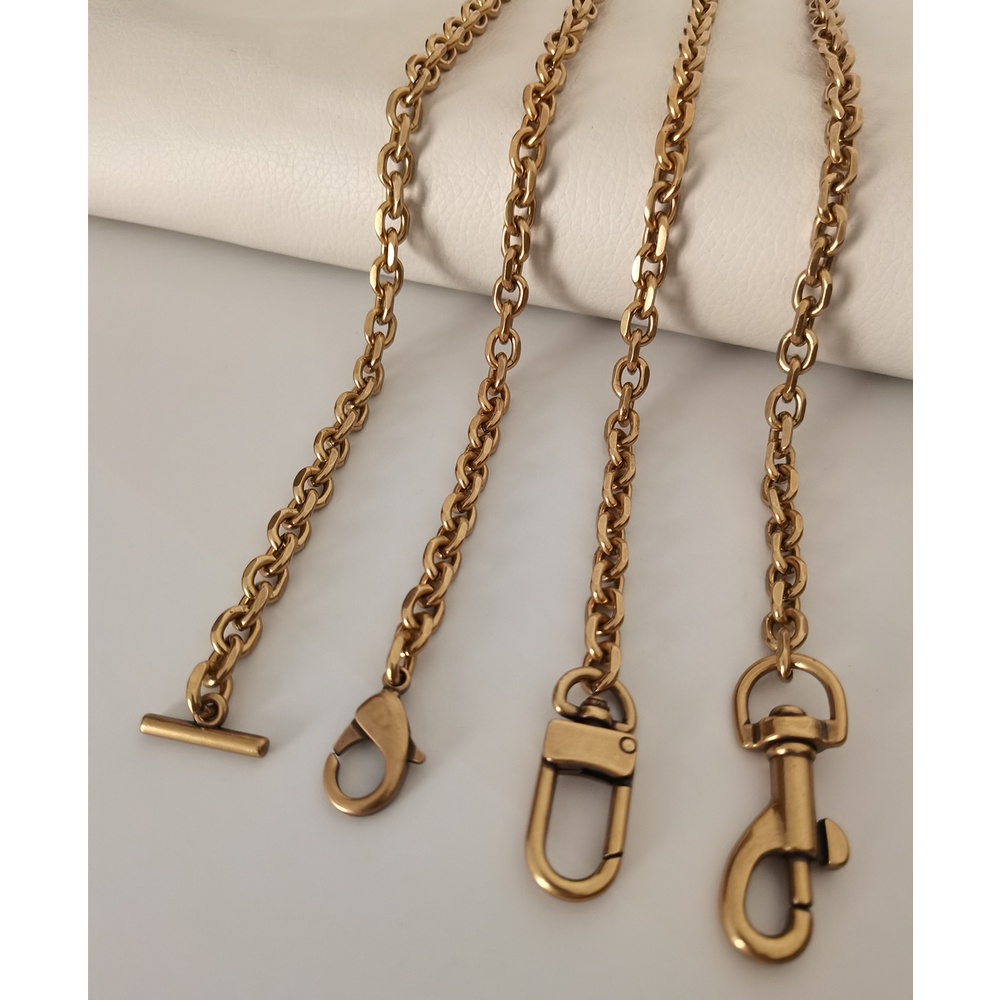 สายโซ่โลหะ รูปตัว O   สไตล์โบราณ  สายกระเป๋า