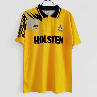 เสื้อกีฬาแขนสั้น ลายทีมชาติฟุตบอล Tottenham Hotspur Away 1992 94 สไตล์วินเทจ ไซซ์ S-XXL