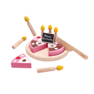 PlanToys 3488 Birthday Cake Set ของเล่นไม้ชุดเค้กวันเกิด