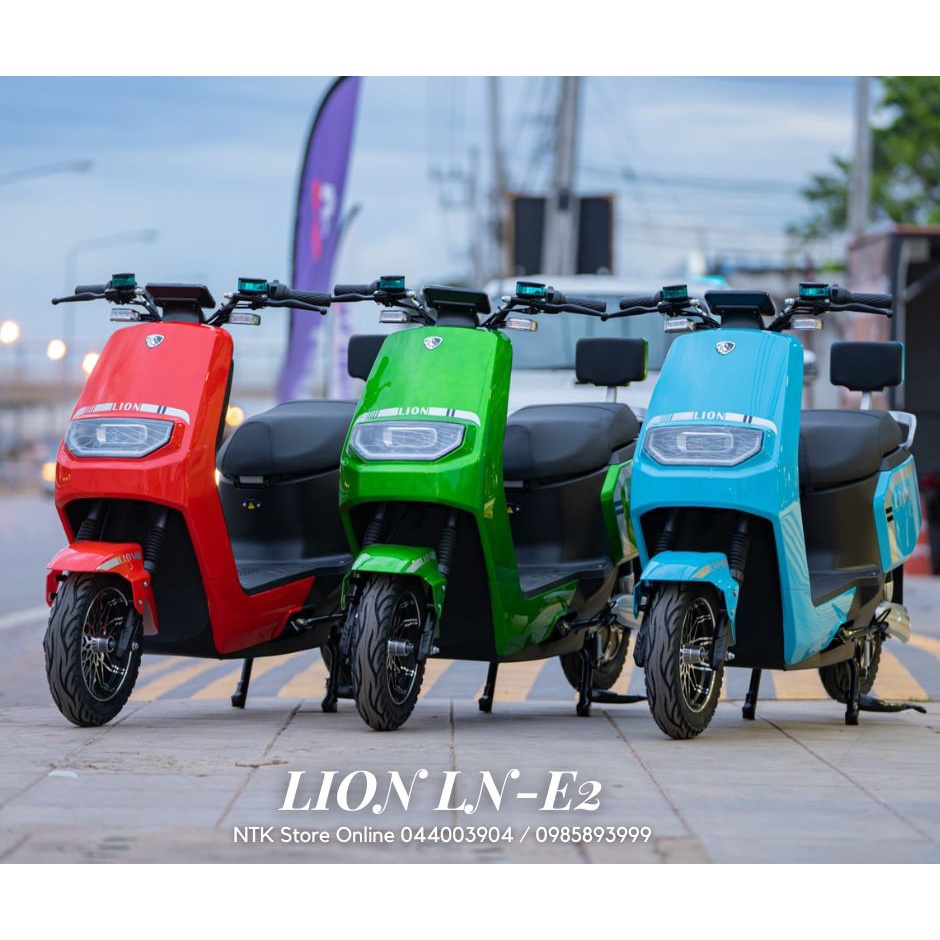 มอเตอร์ไซร์ไฟฟ้า LION รุ่น LN-E2 EV100% NTK E-Bike สกู๊ตเตอร์ มอเตอร์ไซค์ไฟฟ้า จักรยานไฟฟ้า