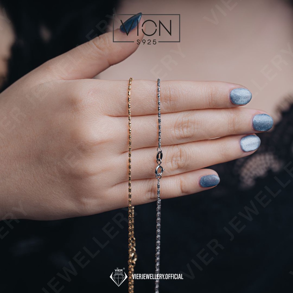 Vion S925 สร้อยคอ 10300 โซ่สร้อยคอเงิน/silver925 โดย vierjewellery