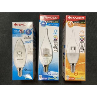 หลอดไฟ หลอดจำปา 4 วัตต์ ขั้ว E14 (แสงขาว, แสงวอร์ม)