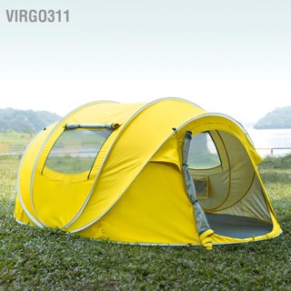 Virgo311 Easy Pop Up Tent Rainproof Waterproof Sun Protection Foldable Large Space Portable Instant Automatic Camping