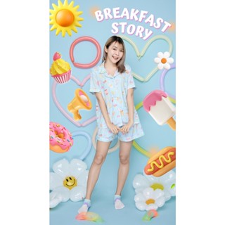 พร้อมส่ง❗️ชุดนอน 22nd Collection Breakfast story