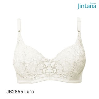 Jintana เสื้อชั้นใน (เสริมโครง) รุ่น Basic Bra รหัส JB2855 สีขาว