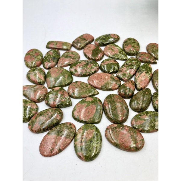 1 Pc Random Pick Natural Unakite Wholesale Price Stone Cabochons Handmade And hand polished for Making Jewelry