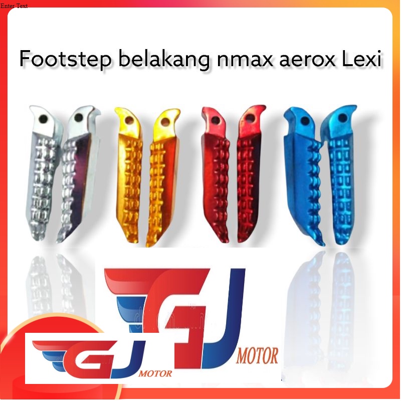 ที่พักเท้าอลูมิเนียม CNC สําหรับ Yamaha NMAX AEROX Lexi