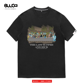 เสื้อยืด European And American Tide Brand Rick And Morty Together nasa Fooling T-Shirt Of Jesus Men Women Short Sle_40