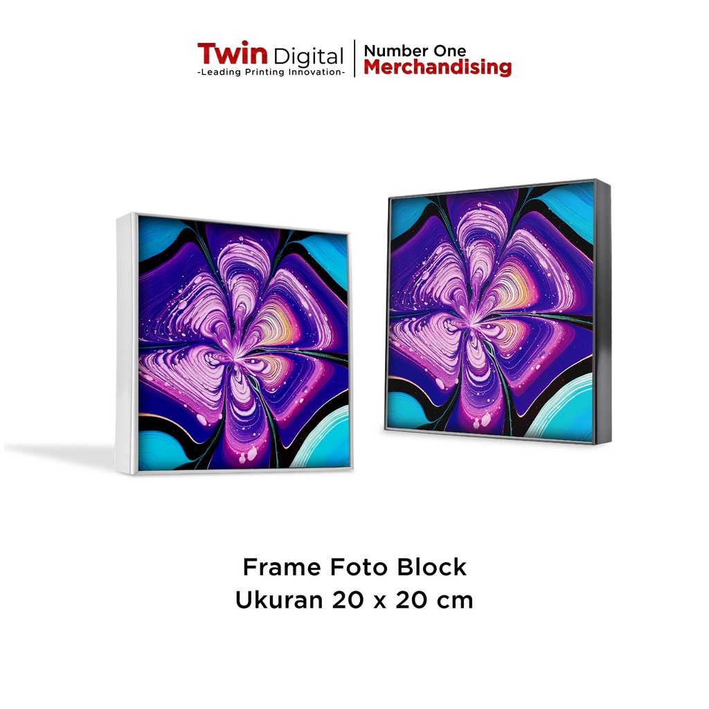TWINDIGITAL WALL FRAME DECORTATIONS CUSTOM PHOTO MINIMALIST FRAME - BLOCK PHOTO FRAME
