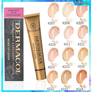 Dermacol คอนซีลเลอร์ รองพื้น เนื้อครีม ปกปิดรอยสัก แบบมืออาชีพ วงกลม เครื่องสําอางแต่งหน้า