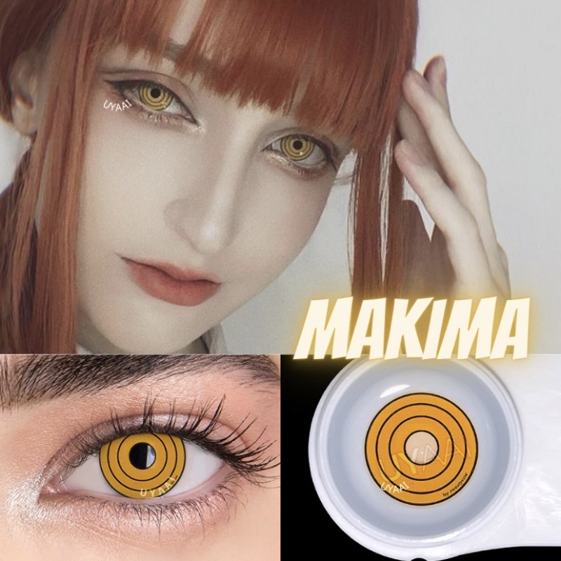 🐭พร้อมส่ง🐭 คอนแทคเลนส์ Chainsaw Man มาคิมะ เรเซ่ พาวเวอร์ Makima Reze Power เชนซอว์แมน contact lens 