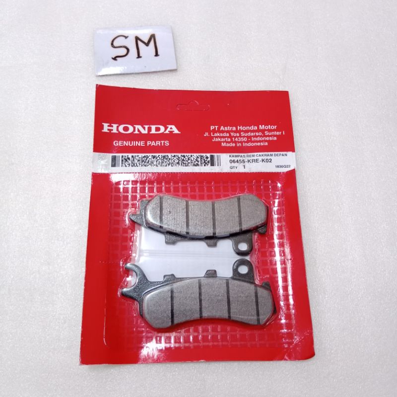 ผ้าดิสเบรคหน้า ADV PCX 150 LED Type CBS 06455-KRE-K02 แท้ Honda