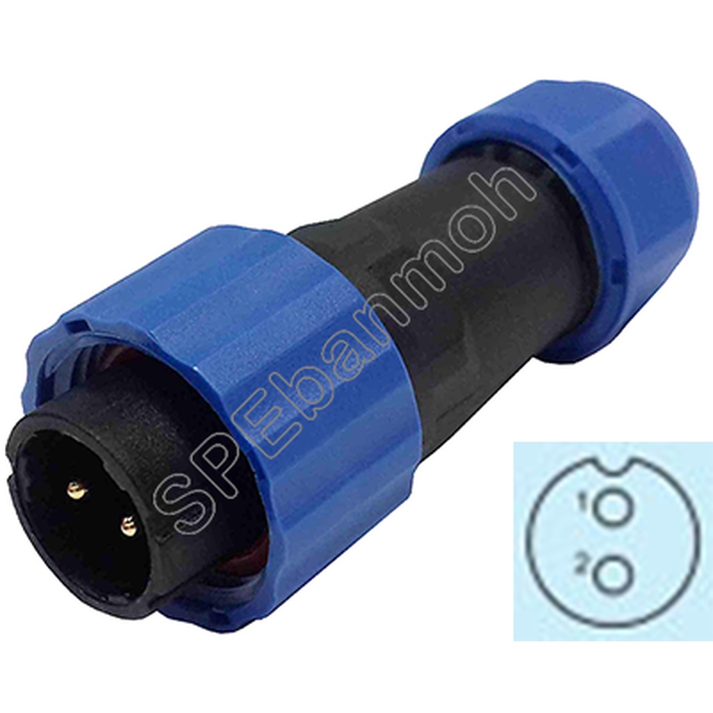 SP16-MWB-02 SP16 Connector ผู้ เมีย ต่อสาย ติดแท่น ขั้วต่อผู้เมียกันน้ำ Waterproof Connector Aviation Plug IP68 ขั้วต...