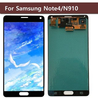 อะไหล่หน้าจอสัมผัสดิจิทัล LCD แบบเปลี่ยน สําหรับ Samsung Galaxy Note 4 n910c n910a n910f Note4