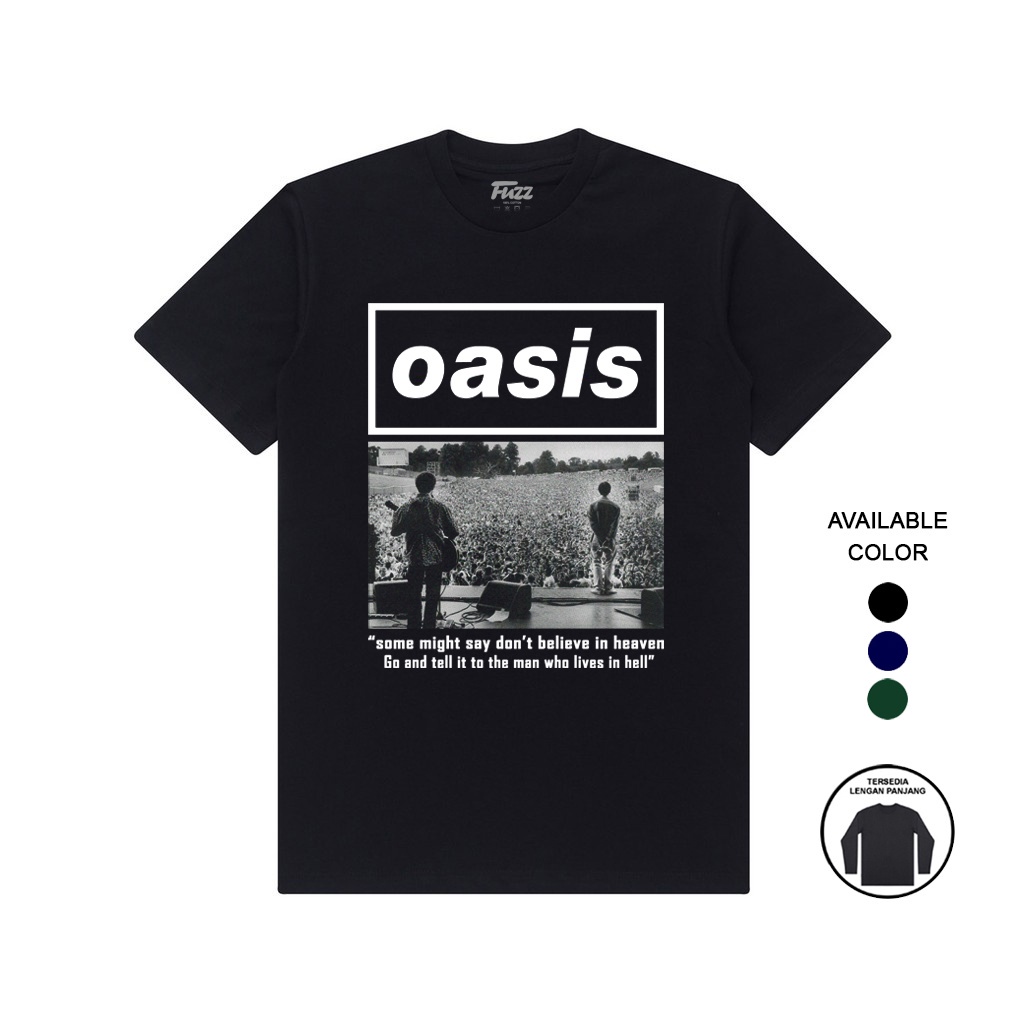 Oasis เสื้อยืดลําลอง สําหรับผู้ชาย ผู้หญิง แขนสั้น พิมพ์ลาย DISTRO Music ROCK