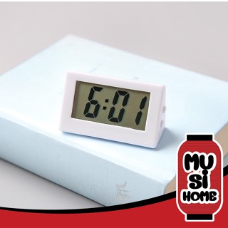 ✨ราคาถูก✨MUSI HOME【มี3สี】นาฬิกา นาฬิกาตั้งโต๊ะ นาฬิกามินิมอล นาฬิกาดิจิตอล LCD  นาฬิกาจับเวลา มี3สี E84