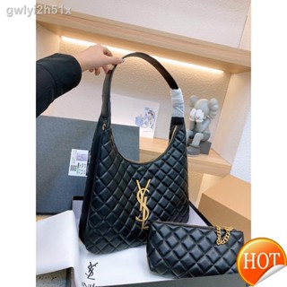 ☋✻【Free Shipping】CowhideAuthentic Factory Saint Laurent YSL Gaby quilted textured Tote shopping bag Classic One Shoulder