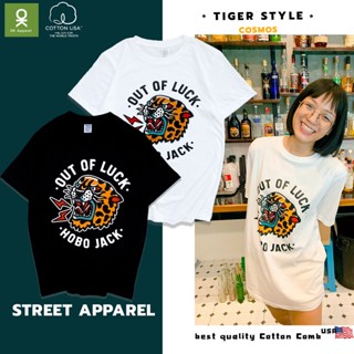 เสื้อยืด เสื้อคู่ ลายเสือโหด สกรีนคม เสื้อยืดคอกลม สกรีนลาย-ไซส์ไทย Street Apparel ผ้านำเข้าUSA🇺🇸 เจ้าเดียว!!