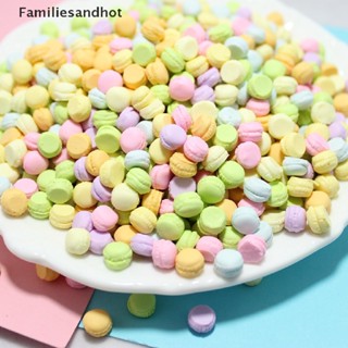 Familiesandhot&gt; อาหารจิ๋ว สีมาการอง สําหรับบ้านตุ๊กตา 1/12 12 ชิ้น/ล็อต