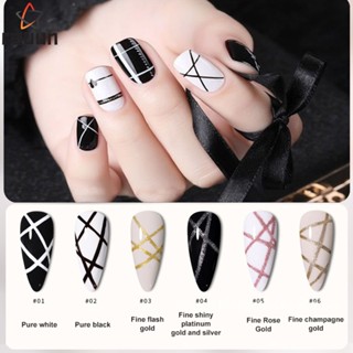 เจลเพ้นท์ เจลลากเส้น พู่กันเรียวเล็กPull-Line Nail Art Gel Wire Drawing Gel Varnish Pulling Silk DIY Painting UV LED Gel