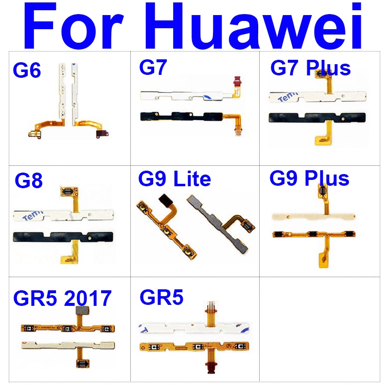 ปริมาณ ปริมาณ&Power Flex สําหรับ Huawei GR5 G6 G7 G8 ปุ่มด้านข้าง Flex สําหรับ Hawei G7 G9 Plus G9Li