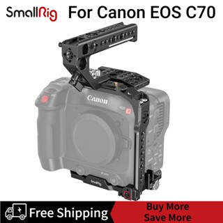 SmallRig Dedicated Handheld Kit for Canon EOS C70 with Cold Shoe Mounts ARRI 3/8" -16 Holes Supports DJI RS2/ RSC 2 Stabilizers-3899