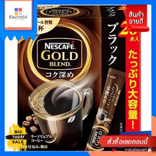 Nescafe Gold Blend Deeper Stick Black 26P กาแฟสำเร็จรูป เนสกาแฟโกลด์ เบลนด์  นำเข้าจากญี่ปุ่น