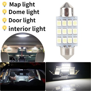 【LED Bulb】🔥31mm White  Car Bulb Festoon 12 SMD Dome Map Interior Light Lamp DE3175