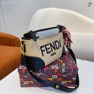 ✷✶Fendi new gift box packaging Fendi straw bag ◎ I Fendi eekaboo