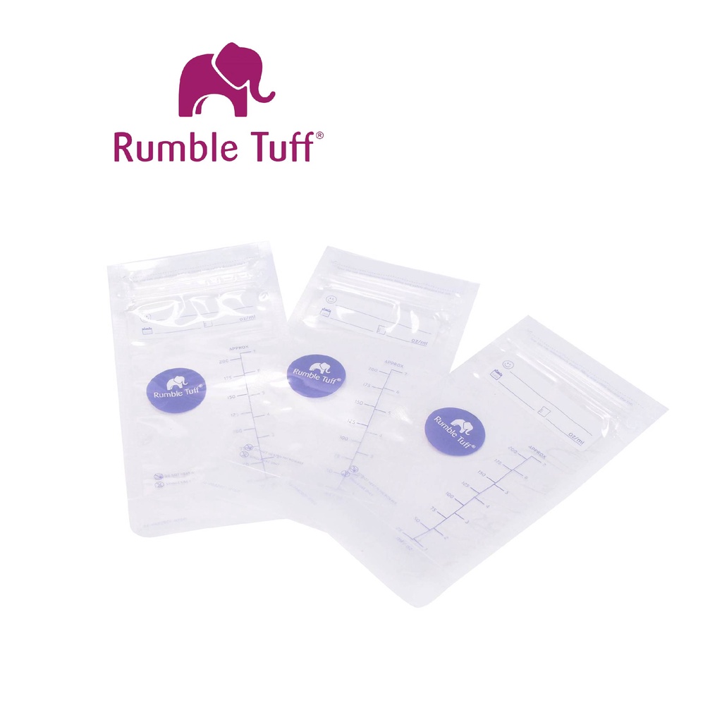 ถุงเก็บน้ำนม Rumble Tuff ซิปล็อค 2 ชั้น ไม่ซึม เก็บน้ำนมได้นานถึงปี