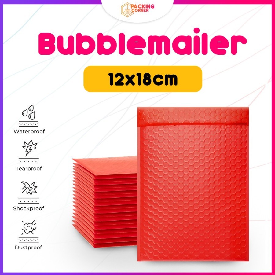 Bubble Wrap บรรจุภัณฑ์ซองจดหมายบุนวม Poly Mailer 12x18 ซม