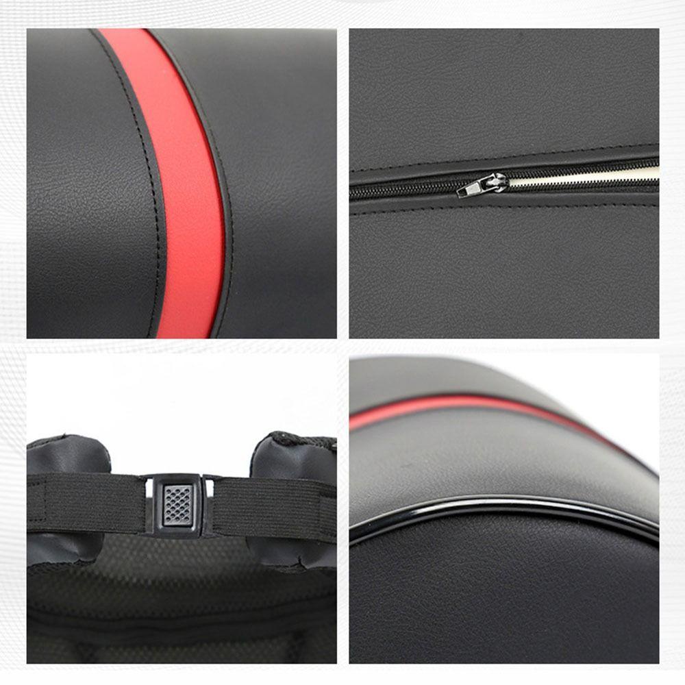 Kuaizii พนักพิงศีรษะรถยนต์ปรับหนัง PU เมมโมรี่โฟมเบาะอัตโนมัติอุปกรณ์เสริมในรถยนต์แผ่นรองเอว - รูปที่ 7