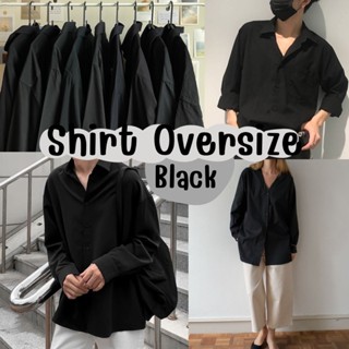 พร้อมส่ง 〰️เชิ้ต Oversize โทนดำ งานดี งานป้าย🖤