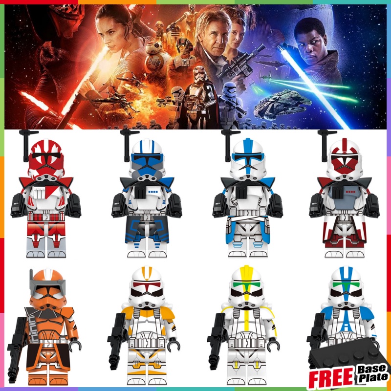 Star Wars Minifigures Commander Gunch ARC Trooper Seven Dredd Alpha 212th Jet Trooper ของเล่นของขวัญ