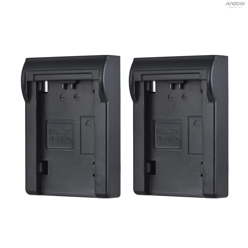 2pcs NP-FZ100 Battery Plate for Neweer Dual/Four Channel Battery Charger Replacement for  A7III A9 A