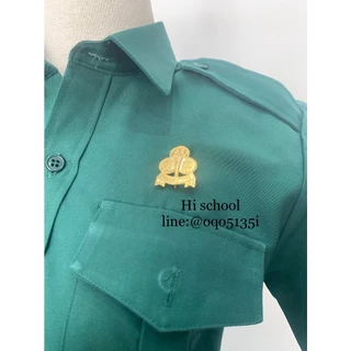 เข็มติดอก สีทอง เข็มกลัดติดเสื้อเนตรนารี ผู้หญิง อุปกรณ์เนตรนารี ** ราคา / 1ชิ้น **