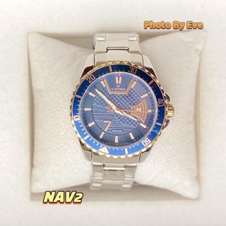 NAVIFORCE สายสแตนเลส มีวันที่ หน้าปัดหมุนได้ กดสั่งได้เลย NAV1