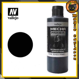 Airbrush Primer Black 60-200ml. Vallejo Mecha Color