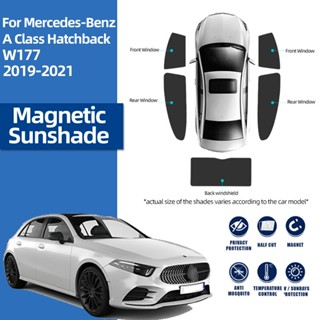 ม่านบังแดดแม่เหล็ก ด้านหน้า และด้านหลัง สําหรับ Mercedes Benz A Class W177 2018-2022