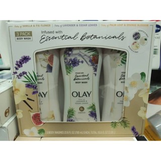 Olay Essential Botanicals Body Wash, 3-pack