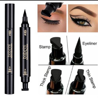 อายไลเนอร์ อายไลเนอร์แสตมป์ 2 in 1 กันน้ำ หัวใหญ่ อายไลเนอร์ชนิดน้ำ สีดำ Eyeliner Stamp