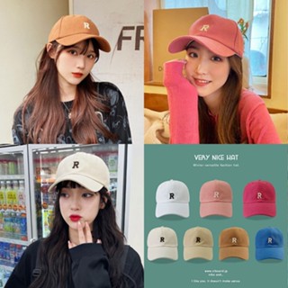 Cap_R เล็ก Hat หมวกแก็ป ลายปัก มีหลายสี ราคาถูก พร้อมส่ง