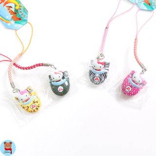 ✅Hello Kitty 7pieces Fujikyu rare Dodonpa Strap Roller Coaster keychains from Japan Sanrio🇯🇵พวงกุญแจ รถ คิตตี้ ซานริโอ้