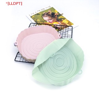 [LLDPT] Silicone Air Fryer Liner Pad Square Reusable Air Fryer Pot Tray Heat Food Baking NEW